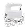 Handmixer 400W - 9 snelheden - Turbofunctie - Opberghouder - Deeghaken - Wit - Vivid Green