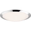 LED Plafondlamp - Badkamerlamp - Trion Hambert - 18.5W - Natuurlijk Wit 4000K - Spatwaterdicht IP44 - Rond - Mat Chroom