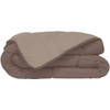 HUDSON Microvezel licht dekbed 200 g / m² - 240 x 260 cm - Taupe & linnen