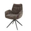 Zac armstoel lounge - rich taupe