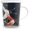 Thee mok Design Zwarte kraanvogel met filter - cadeau verpakking - 300ml