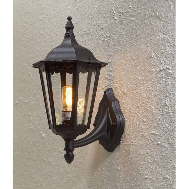 Konstsmide wandlamp Firenze - zwart - 48 cm - opwaarts