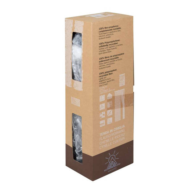 Arisol vliegengordijn Kattenstaart - 185x56 cm - antraciet / wit