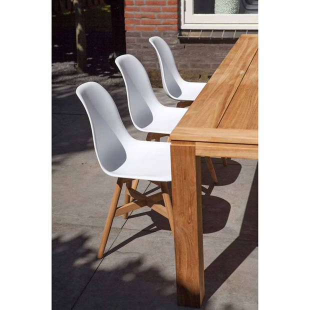 Exotan dining chair Lotus set van 2 - wit
