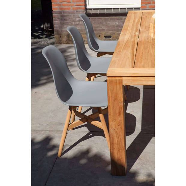 Exotan dining chair Lotus set van 2 - grijs